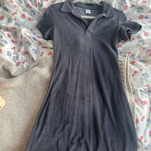 Aritzia TNA Navy Crest Polo Dress